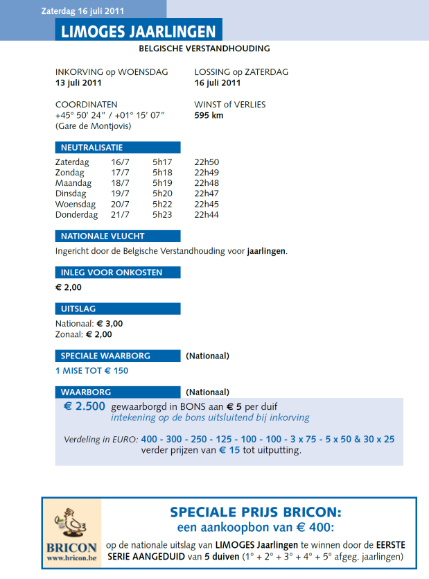 16 juli 2011 - limoges
