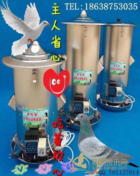 微电脑信鸽自动喂食器自动放飞门