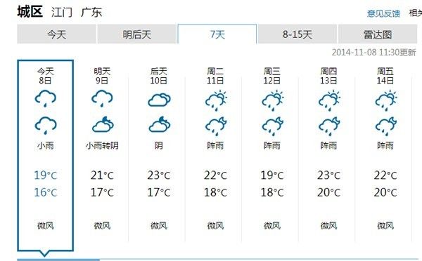 最近一周江门天气预报_公棚动态_广东省江门