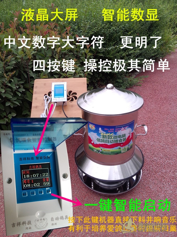 液晶屏信鸽智能喂食机_日志_信鸽自动放飞门自动喂食