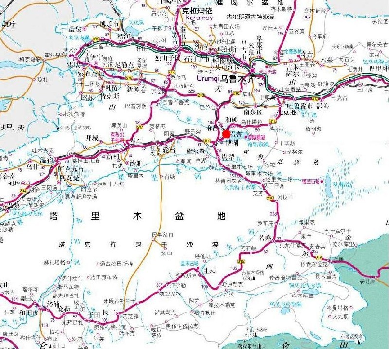焉耆县信鸽协会位置地图